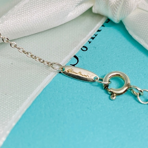 Tiffany & Co. Elsa Peretti Eternal Circle Pendant Necklace .925 Silver 16” - Picture 6 of 9